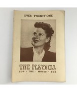 1944 Playbill The Music Box &#39;Over Twenty-One&#39; Beatrice Pearson, Ruth Gordon - £22.36 GBP