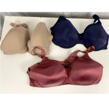 3 Pc Bra Sets 44C 42DD Xxl Womens - £19.37 GBP