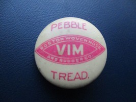 VINTAGE VIM BOSTON WOVEN HOSE &amp; RUBBER CO. PEBBLE TREAD ADVERTISEMENT PI... - £3.88 GBP