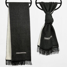 Alpaca Wool Scarves - Dual-Tone, Brushed Finish, Embroidery - Andean Elegance - £31.86 GBP