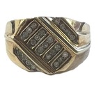Men&#39;s Cluster ring 10kt Yellow Gold 386418 - £323.97 GBP