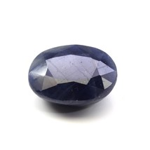 Certified 10.67Ct Natural Blue Sapphire (Neelam) Oval Cut Gemstone - £50.05 GBP