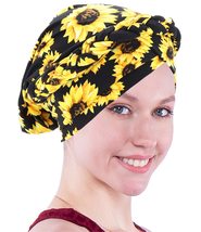 Awlsyj Chemo Cancer Head Hat Cap Ethnic Bohemia Pre-Tied Twisted Braid Hair Cove - £12.58 GBP