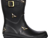 New NIB Joules Black Honey Bee Bumble Bees Molly Welly Rain Boots 7 Women - £43.48 GBP