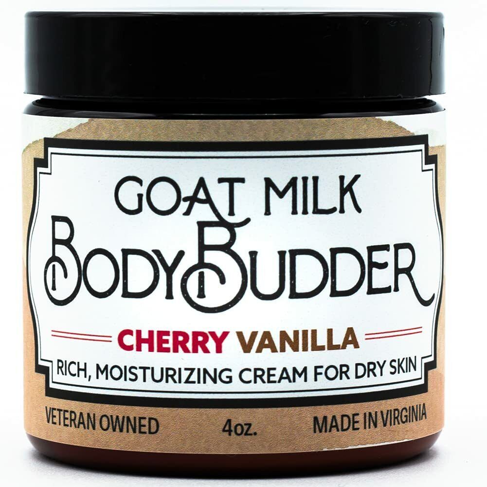 Primary image for Body Budder Cherry Vanilla Bates Family Farm Goat Milk Natural 4 oz Dry Skin NEW