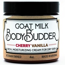 Body Budder Cherry Vanilla Bates Family Farm Goat Milk Natural 4 oz Dry Skin NEW - £12.69 GBP