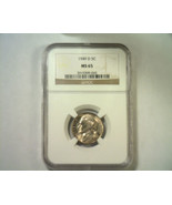 1949-D JEFFERSON NICKEL NGC MS 65 NICE ORIGINAL COIN FROM BOBS COINS FAS... - $22.00