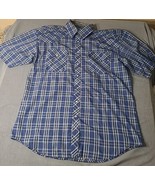 Vintage Outlaw Western Wear Pearl Snap Button Up Short Sleeve Shirt Men’... - $14.96