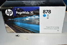 HP 878 INK CARTRIDGE CYAN 1 LITER 312Z2A SEALED EXP SEP 2025 RARE #1 W5B1 - $179.00