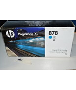 HP 878 INK CARTRIDGE CYAN 1 LITER 312Z2A SEALED EXP SEP 2025 RARE #1 W5B1 - £134.30 GBP