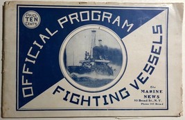 OFFICIAL PROGRAM FIGHTING VESSELS (circa 1915) vintage 36-page WWI naval... - $9.89