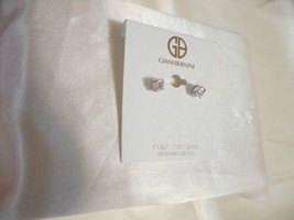 Giani Bernini 1/4&quot; Sterling Silver Cubic Zirconia Stud Earrings F406 $40 - $15.44