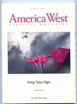 America West Airlines Magazine May 1989 Kiting Takes Flight  - $13.86