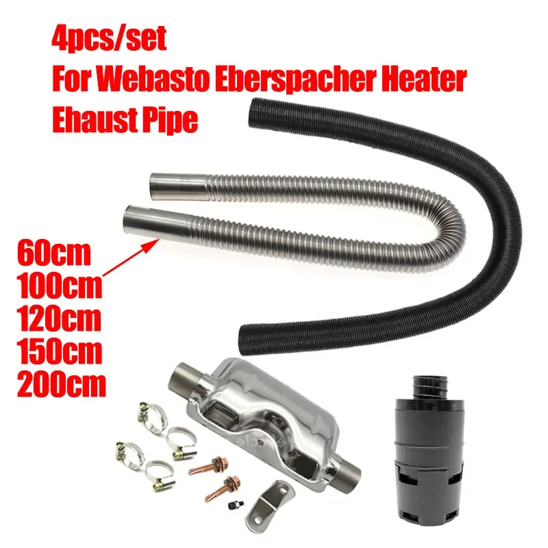 For Webasto Eberspacher 24mm Exhaust Silencer + 25mm Filter + 2 Pipe Air Diesel - £19.10 GBP+