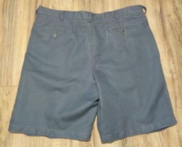 Caribbean Roundtree &amp; Yorke Size 38 Blue Linen Cotton Pleated New Men&#39;s Shorts - £54.60 GBP
