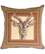 Antelope Tapestry Throw Pillow, with Polyfill Insert - £31.93 GBP