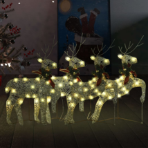 Christmas Reindeers 4 pcs Gold 80 LEDs - £98.43 GBP