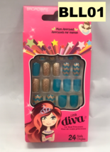 KISS BROADWAY LITTLE DIVA 24 NAILS # BLL01 MOM APPROVED PRESS ON NAILS - £4.36 GBP