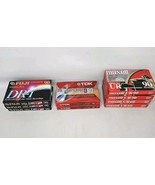 Lot 9 New Cassette Tapes Maxell UR 90 TDK D90 Fuji DR-I 90 Assorted Norm... - €25,43 EUR