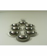Drawer Hardware Pulls Handles Fixed Half Shell Style 8 pc w/ Screws Vintage - €34,46 EUR