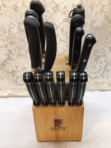 SABATIER Kitchen Knife Block Set Elite Forged Sabatier Knives 15 Pieces - $29.35