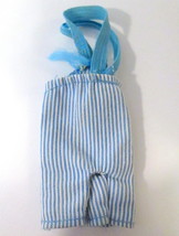 Vtg The Heart Family BABY BOY Blue &amp; White Suspender Pants Replacement 1980s - £6.38 GBP