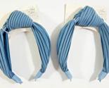 Hive and Co. Headbands Silky Sky Blue  Texture Knotted Twist Ribbed - $15.83