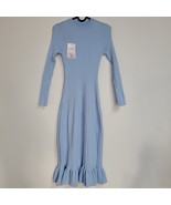 Duo Mei Zu Yuan Knit Dress, Chic Blue Knit Dress - Effortless Elegance f... - £21.10 GBP