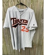 Thayer Academy Baseball Jersey Size XL Gray Boston Braintree Massachusetts  - £46.60 GBP