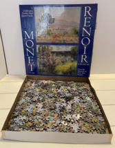 Renoir and Monet Double Sided 551 Piece Jigsaw Puzzle Museum Of Fine Art... - $27.58