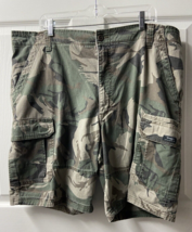 Wrangler Relaxed Fit Cargo Shorts Mens Size 42 Green Army Camo  Canvas P... - $13.74