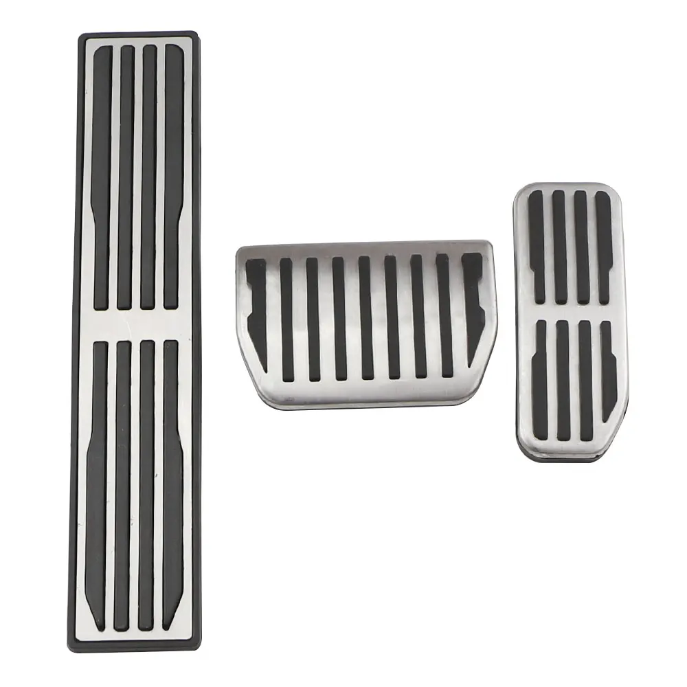 Stainless steel car pedals gas brake foot pedal rest pedales pad for jaguar xe xf f thumb200