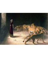 Daniel in the Lions Den Briton Riviere Oil Painting Giclee Print Canvas - £7.60 GBP+