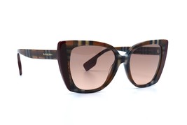 New Burberry Meryl BE4393 Check BROWN/BORDEAUX Authentic Sunglasses 54-17 - £199.66 GBP