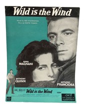 Wild is the Wind Piano Sheet Music 1957 by Ned Washington Anthony Quinn Vintage - £8.20 GBP