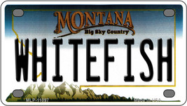 Whitefish Montana Novelty Mini Metal License Plate Tag - £11.91 GBP
