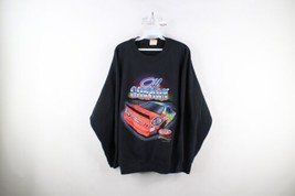Vintage 90s NASCAR Mens 2XL Faded Spell Out Jeff Gordon Racing Sweatshirt USA - £77.40 GBP