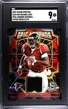 Michael Vick 2022 Panini Spectra Epic Legends Material Hyper Prizm Card #ELM-MVI - £39.83 GBP