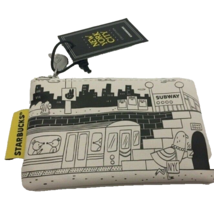 Starbucks New York City Gift Card Pouch Change Purse Subway Pigeon Brand... - $23.36