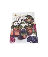 Small Potted Flowers Garden Flag Cottage Patio Welcome Topiary Orchid Bu... - £11.18 GBP