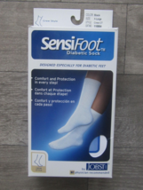 Jobst Sensifoot Diabetic Sock Black XL Crew Style Comfort Machine Wash B... - $18.80