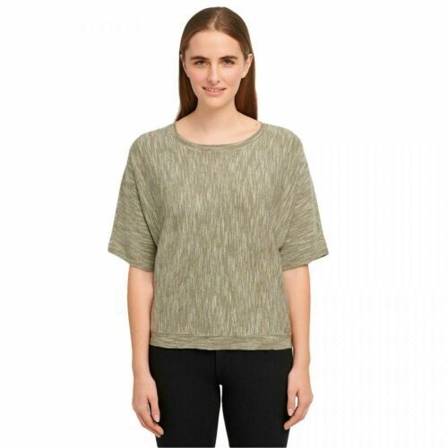 Primary image for DKNY Jeans Women's Marled Knit Dolman Half Sleeve Top Sag Sage