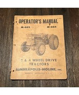 VTG Minneapolis Moline M-602 &amp; M-604 Tractors Operator&#39;s Manual S-344 Or... - £15.06 GBP