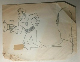 FLASH GORDON vintage unsigned sketch by comic fanzine artist Jim Jones - £19.10 GBP