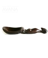 Hand Carved West African Teak Wood Spoon with Broad-billed Kalao/Hornbil... - £63.21 GBP