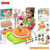 Kids Pottery Wheel &amp; Painting Kit for Ages 6-12 - Spark Creativity &amp; Ima... - $50.44