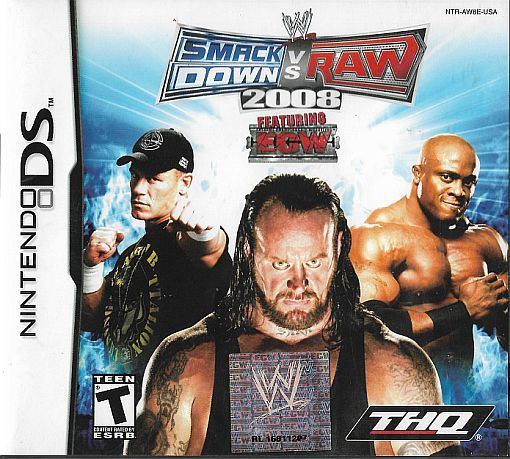 Primary image for Nintendo DS - WWE SmackDown Vs. Raw 2008 (2007) *Includes Case & Instructions*