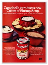 Campbell&#39;s Cream of Shrimp Soup Vintage 1972 Full-Page Magazine Advertis... - $9.70