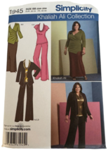 Simplicity Sewing Pattern 1945 Womens Pants Skirt Cardigan 20W 24W 26W 28W UC - £5.49 GBP