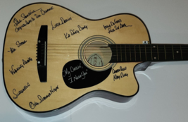 Dave Somerville The Diamonds Signed Acoustic Guitar W/ 8 Song Titles Lyrics Jsa - £587.51 GBP